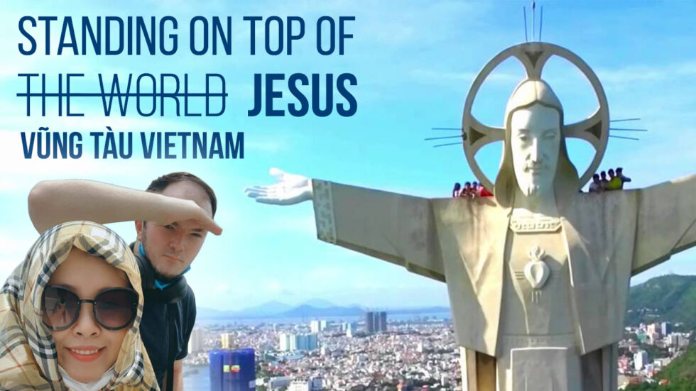 Статуя Иисуса Христа в Вонг Тау Ба Риа, Вьетнам — 811 ступенек к вершине