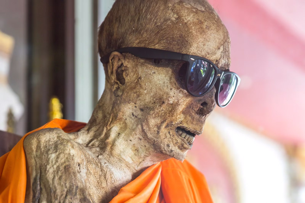 Mumifizierter Mönch im Wat Khunaram